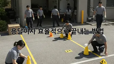 용달이사, 효율적으로 끝내는 방법!